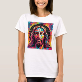 Jesus Christus Ostern Weihnachten Abstrakt T-Shirt