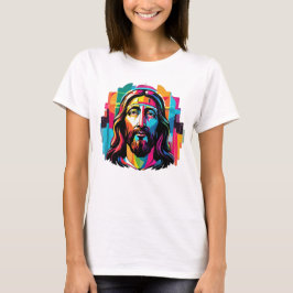 Jesus Christus Ostern Weihnachten Abstrakt T-Shirt