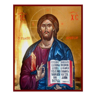 Jesus-Christus-Pantokrator-Gemälde Poster