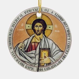 Jesus Christus Pantokrator Kuppel der Kirche Keramik Ornament