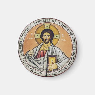 Jesus Christus Pantokrator Kuppel der Kirche Magnet