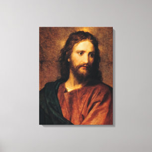 Jesus Christus, Portrait von Heinrich Hofmann Leinwanddruck