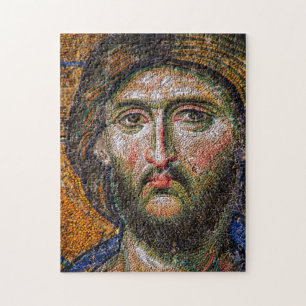 Jesus-Christus-Porträt mittelalterliches Mosaik Vi