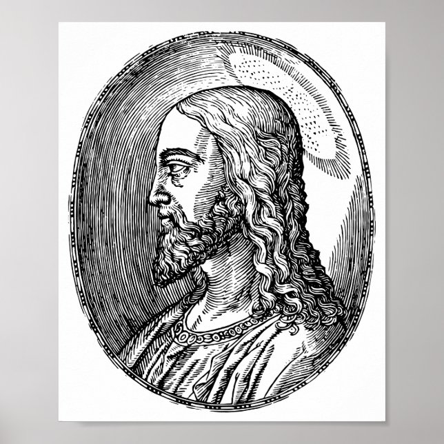 Jesus-Christus-Profil Poster (Vorne)
