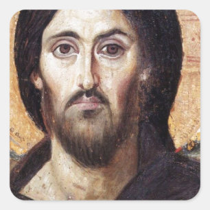 Jesus Christus Quadratischer Aufkleber