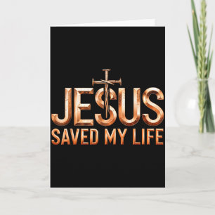 Jesus Christus rettete mein Leben Geschenke für Fr Karte