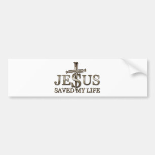 Jesus Christus Rettete mein Lebensgeschenk für Fra Autoaufkleber