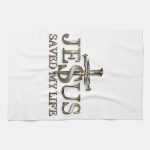 Jesus Christus Rettete mein Lebensgeschenk für Fra Geschirrtuch