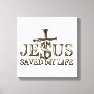 Jesus Christus Rettete mein Lebensgeschenk für Fra Leinwanddruck