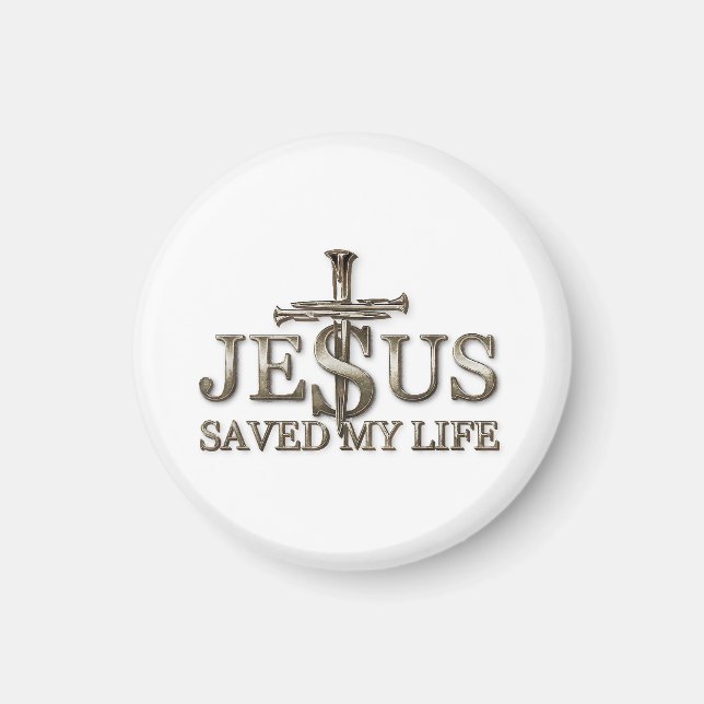 Jesus Christus Rettete mein Lebensgeschenk für Fra Magnet (Vorne)
