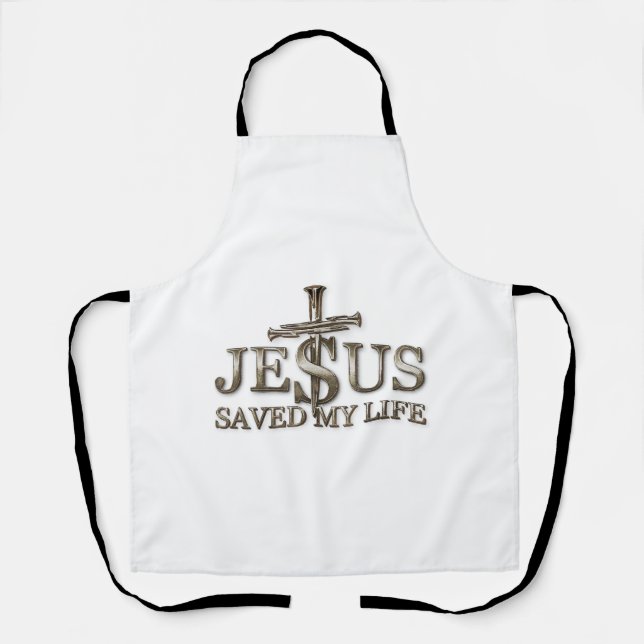 Jesus Christus Rettete mein Lebensgeschenk für Fra Schürze (Vorderseite)