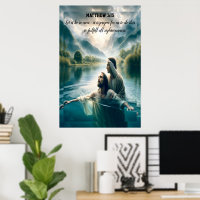 Jesus Christus sakrale Taufveranstaltung