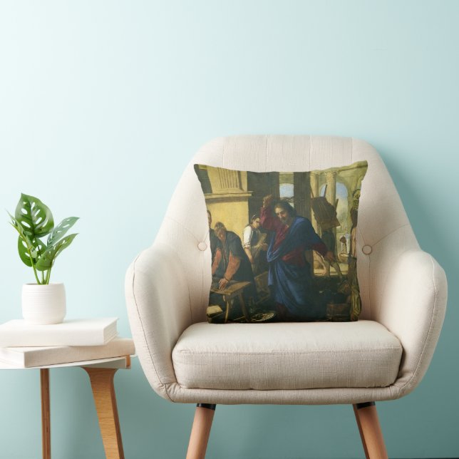 Jesus Christus - Säuberung des Tempels Kissen (Stuhl )