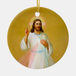 Jesus Christus segnet Keramik Ornament