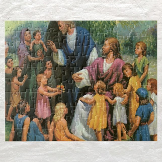 Jesus Christus segnet Kinder, Vintage Religion (Von Creator hochgeladen)
