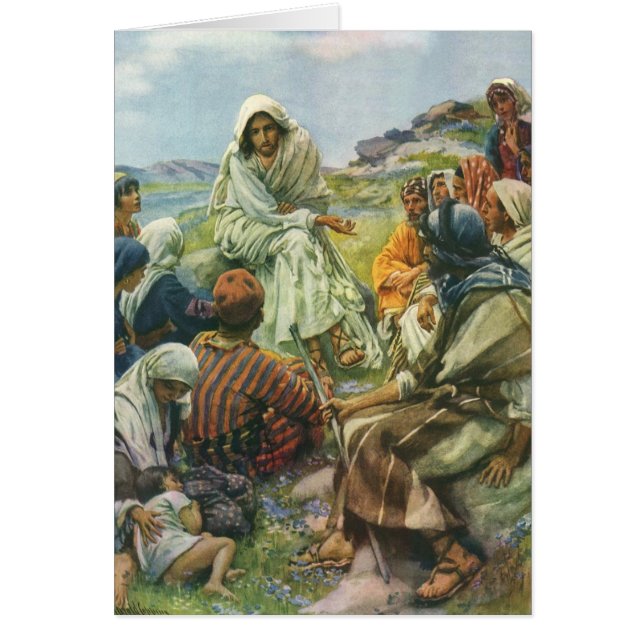 Jesus Christus Sermon auf dem Berg, Vintage Religi (Vorne)
