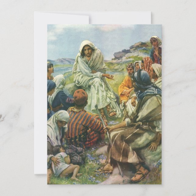 Jesus Christus Sermon auf dem Berg, Vintage Religi (Vorderseite)