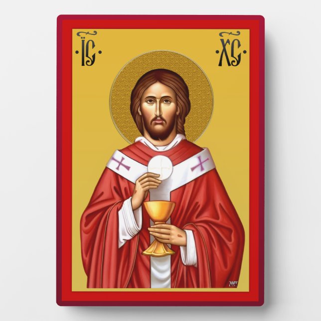 Jesus Christus Sohn Gottes Fotoplatte (Vorderseite)