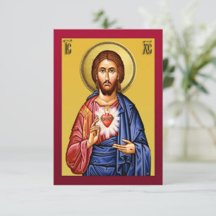 Jesus Christus Sohn Gottes neu rot RSVP Karte