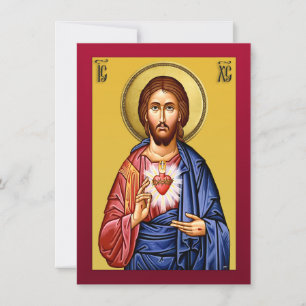Jesus Christus Sohn Gottes neuer rot Einladung