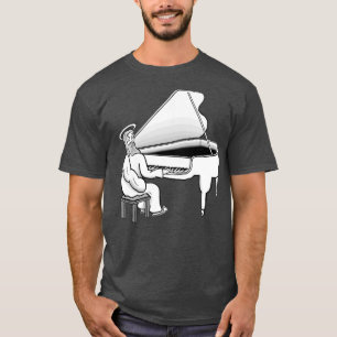 Jesus Christus spielt Klavier  T-Shirt