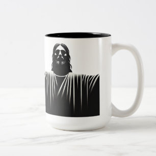 Jesus Christus stoisch  Zweifarbige Tasse