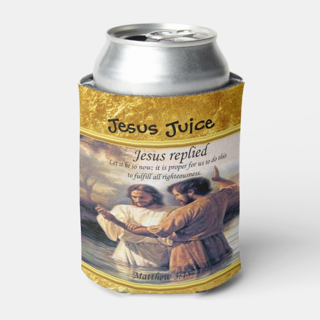 Jesus Christus Taufe Bild eins Dosenkühler (Kanne Vorderseite)