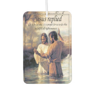 Jesus Christus Taufe von Johannes Bild eins Autolufterfrischer