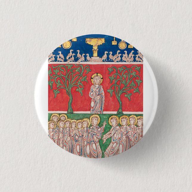 Jesus Christus und 12 Apostel Button (Vorderseite)