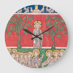 Jesus Christus und 12 Apostel Große Wanduhr