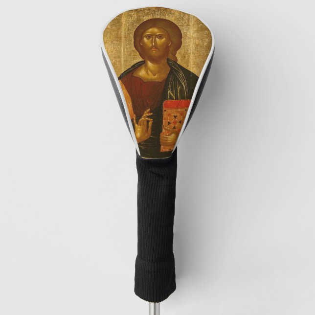 Jesus Christus und das Evangelium orthodoxe Symbol Golf Headcover (Vorderseite)