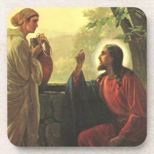Jesus Christus und der barmherzige Samariter am Br Getränkeuntersetzer