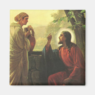 Jesus Christus und der barmherzige Samariter am Br Magnet