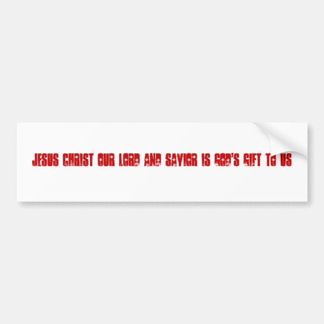 Jesus Christus unser Lord und Retter ist das Autoaufkleber (Vorne)