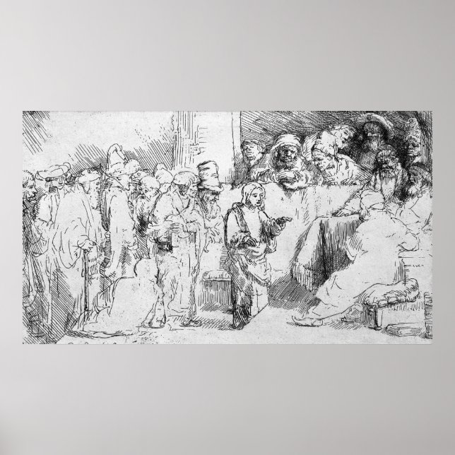 Jesus Christus unter den Ärzten Poster (Vorne)