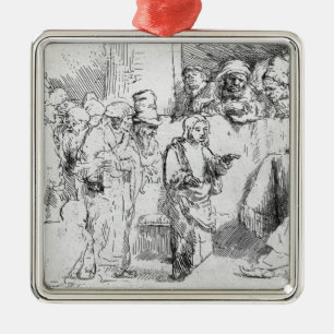 Jesus Christus unter den Doktoren Silbernes Ornament