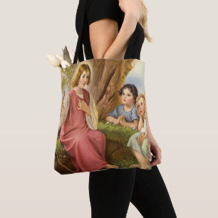 Jesus Christus unterrichtet Kinder, Vintage-Religi Tasche