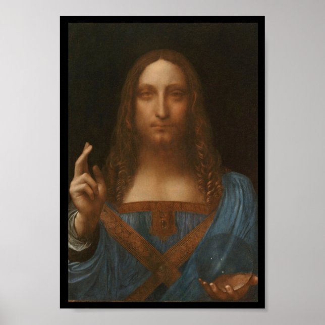 Jesus Christus von Leonardo da Vinci, Schmerz der  Poster (Vorne)