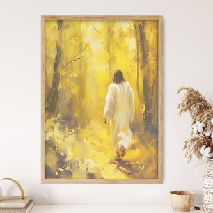 Jesus Christus Walking Art Print, großes Christus- Poster