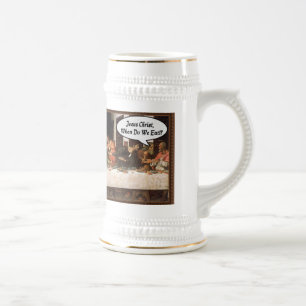 Jesus Christus Wann essen wir? - Lustiges letztes Bierglas
