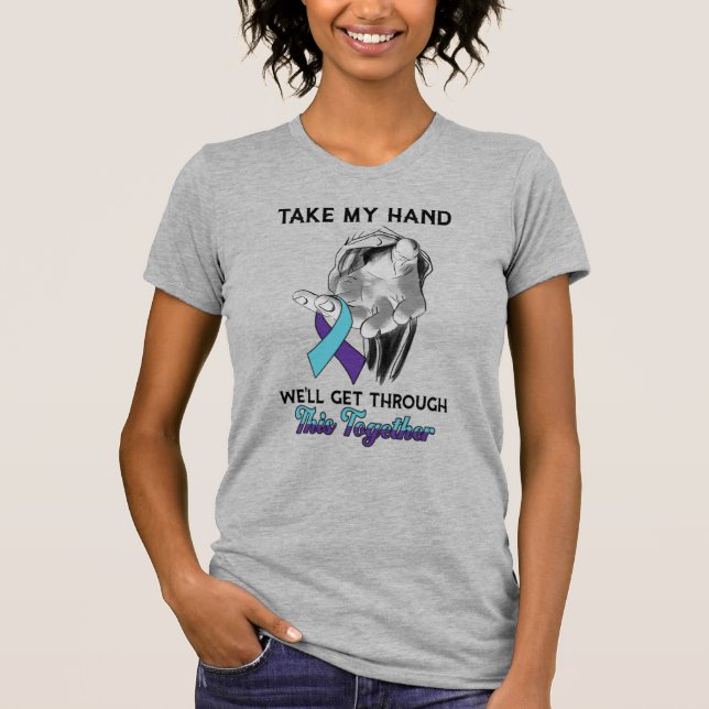 Jesus Christus Wir werden durch das Selbstmordbewu T-Shirt (Vorderseite)