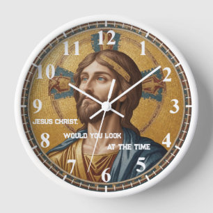 Jesus Christus würde Sie sich die Time Blue Gold a Uhr