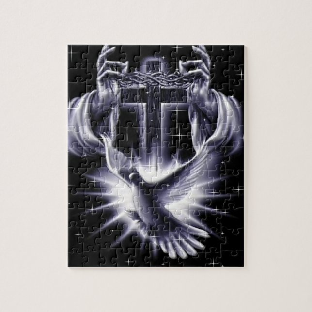 Jesus ChristusDornenkrone und Taube (Vertikal)