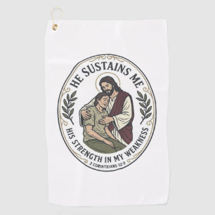 Jesus Chronische Krankheit Ermutigung T-Shirt Insp Golfhandtuch