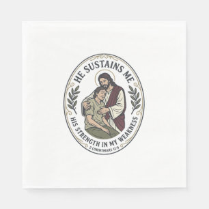 Jesus Chronische Krankheit Ermutigung T-Shirt Insp Serviette