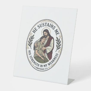 Jesus Chronische Krankheit Ermutigung T-Shirt Insp Sockelschild