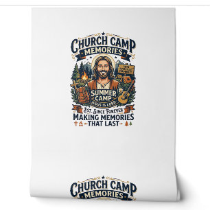 Jesus Church Camp VBS Nostalgie-Shirt Faith Based Tapete