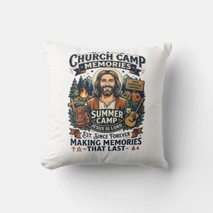 Jesus Church Camp VBS Nostalgie-Shirt Glaube basie Kissen