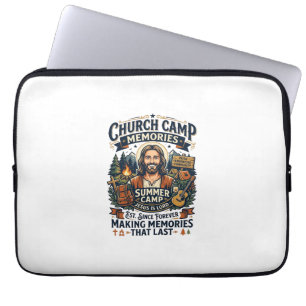 Jesus Church Camp VBS Nostalgie-Shirt Glaube basie Laptopschutzhülle