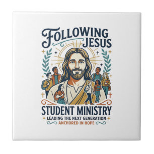 Jesus Church Merch Jugendcamp-Shirt Glaube Ba Fliese